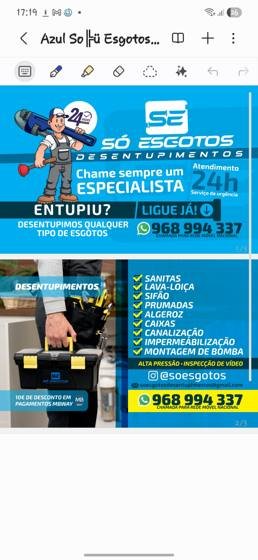 Trabalho de canalizacao e desentupimento realizado pela So Esgotos, foto 181